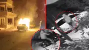 Bursa İznik'te kundaklama dehşeti: Motosikletli şüpheli aracı ateşe verdi