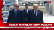 Cumhurbaşkanı Erdoğan, ABD Başkanı Trump'ı Esenboğa'da Resmi Törenle Karşıladı