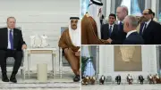 Cumhurbaşkanı Erdoğan Katar'da: Eski Emir için taziye ziyareti
