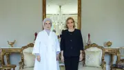 Emine Erdoğan, Lübnan Başbakanı'nın eşi Sahar Selam ile İstanbul'da görüştü
