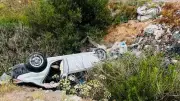 Erzurum'da şarampole devrilen otomobilin sürücüsü hayatını kaybetti