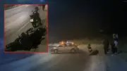 Eskişehir'de motosikletlinin kaza anı kamerada: Saniyeler sonra başka bir araç spin attı