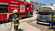 Eskişehir'de Park Halindeki Kamyonette Navigasyon Cihazı Yangını