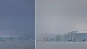 Grönland'da 6 Kilometrelik Dev Buzdağı Güneye Sürükleniyor
