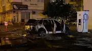 Kayseri'de Şarj İstasyonunda Elektrikli Otomobil Yangını