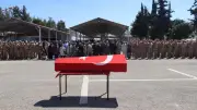 Kilis'te kalp krizi sonucu hayatını kaybeden uzman çavuş Selçuk Topaloğlu için tören düzenlendi