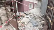 Küçükçekmece'de Balkonları Çöken 5 Katlı Apartman Tahliye Edildi