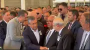 Kılıçdaroğlu ve Özgür Özel, Olcay Baykal'ın cenazesinde tokalaştı