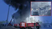 Kocaeli Körfez'de boya fabrikası yangını kontrol altına alındı