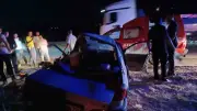 Malatya Hekimhan'da minibüs-otomobil kazası: 1 kişi hayatını kaybetti