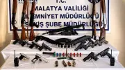 Malatya'da silah teşhiri operasyonu: 56 gözaltı, çok sayıda silah ele geçirildi