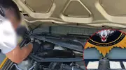 Malatya'da taksinin motor bölümüne gizlenmiş 2 kilo 29 gram sentetik kannabinoid ele geçirildi