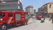 Manisa Salihli'de Seyir Halindeki Otomobilde Yangın Panik Yarattı