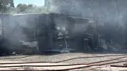 Muğla Bodrum'da personel yatakhanesinde yangın: Bir oda kullanılamaz hale geldi