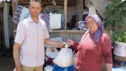 NATO Zirvesi'nde ikram edilen yanık Denizli yoğurdunun üretimi 2 gün sürüyor