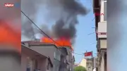 Pendik'te 5 katlı binanın çatısında yangın: İtfaiye ekipleri müdahale ediyor