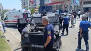 Şırnak Cizre'de zırhlı polis aracı takla attı: 2 yaralı