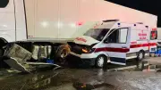 Samsun'da Ambulans TIR ile Çarpıştı: 6 Yaralı Hastaneye Kaldırıldı
