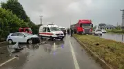 Samsun'da iki otomobil çarpıştı: 2'si ağır 4 yaralı