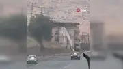 Siirt'te elektrik direğinde branda yangını paniğe yol açtı