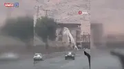 Siirt'te Elektrik Direğindeki Branda Yangını Paniğe Yol Açtı