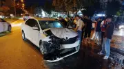 Sinop'ta iki otomobil çarpıştı: 5 yaralı, çocuk da hastanede
