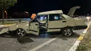 Sivas'ta otomobil karşı şeride geçip takla attı: 1'i ağır 3 yaralı