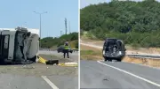 İstanbul'da Kamyon ve Servis Çarpıştı: Yolun Sakinliği Faciayı Önledi