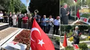 Ticaret Bakanı Ömer Bolat, 15 Temmuz şehidi Mustafa Cambaz'ın mezarını ziyaret etti