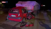 Tokat'ta Tırın Dorsesine Çarpan Otomobil Hurdaya Döndü: 21 Yaşındaki Sürücü Hayatını Kaybetti