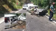Tunceli'de kafa kafaya çarpışma: 1 ölü, 5 yaralı