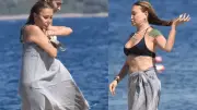 Yonca Evcimik'ten Bodrum'da havlu önlemi