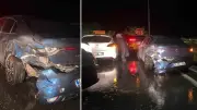Zonguldak'ta kavşakta çarpışma: 5 yaralı