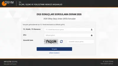 2026 DGS Sonuçları Açıklandı! ÖSYM Sonuc.osym.gov.tr Sorgulama Ekranı