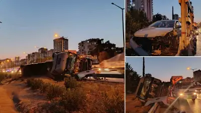 Adana'da Zincirleme Trafik Kazası: Üç Kişi Yaralandı