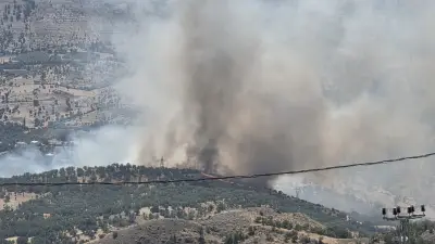 Adıyaman Gerger'de orman yangını: Ekiplerin müdahalesi sürüyor
