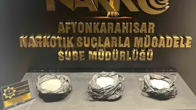 Afyonkarahisar'da 5 kilogram uyuşturucuyla yakalanan şahıs tutuklandı