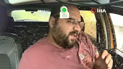 Artvin'de faciayı önleyen taksiciye çamurlu su şoku
