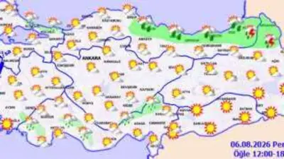 Bugün Hava Nasıl Olacak? Kuzeyde Sağanak, Güneyde Kavurucu Sıcaklar