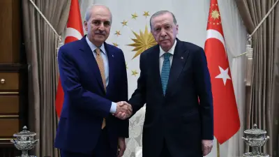 Cumhurbaşkanı Erdoğan, TBMM Başkanı Kurtulmuş ile görüştü