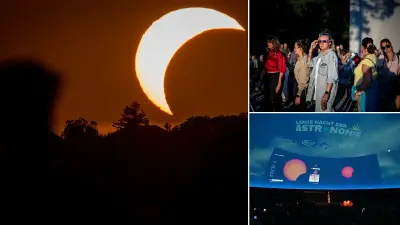 Dünya genelinde kısmi güneş tutulması gözlemlendi