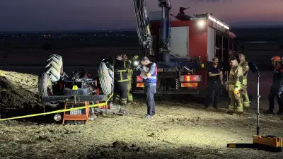 Edirne'de traktör devrildi: İki kişi hayatını kaybetti