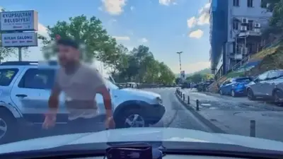 Eyüpsultan'da korna tartışması: Sürücü 'kafanı keserim' diye tehdit etti