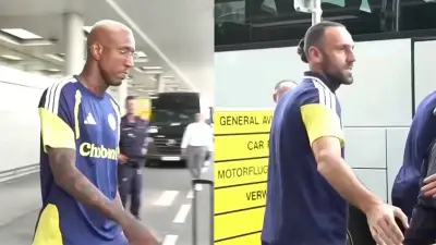 Fenerbahçe kafilesi Graz'a geldi: Taraftarlar çiçeklerle karşıladı