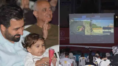 'Gezen sinema' tırı Çorum'da vatandaşlara nostalji yaşattı