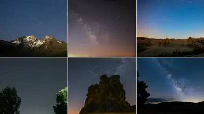 Perseid Meteor Yağmuru Türkiye'nin Çeşitli İllerinden Görüntülendi