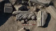 Aspendos'ta 1800 yıllık Asklepios ve Telesphoros heykel grubu bulundu