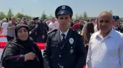 Duygu Dolu Mezuniyet: Polis Oldu, İlk Gururu Anne ve Babasıyla Paylaştı