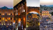 Efes'te gece müzeciliği rekoru: İki ayda 213 bin ziyaretçi