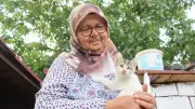 Emekli çift, bahçelerini 30 sahipsiz kedi için yuvaya dönüştürdü